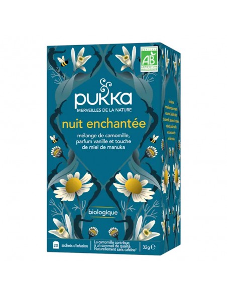 Achetez Nuit Enchantée Bio - Infusion 20 sachets - Pukka Herbs à l'herboristerie Louis Image principale de Nuit Enchantée Bio - Infusion 20 sachets - Pukka Herbs