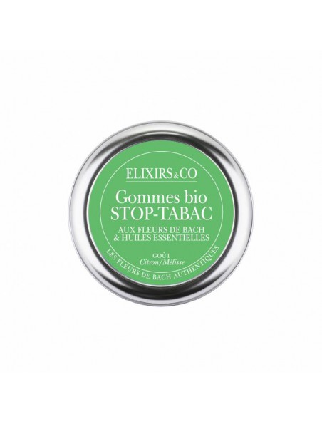Achetez Gommes Stop-Tabac Bio aux Fleurs de Bach 45 g - Elixirs and Co à l'herboristerie Louis Image principale de Gommes Stop-Tabac Bio aux Fleurs de Bach 45 g - Elixirs and Co