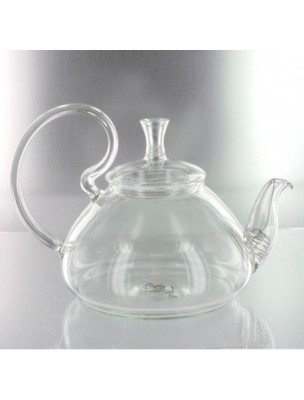 Image de Infuseur en verre "Simbad" avec son passe-thé métal intégré en col de cygne depuis Amour de Jasmin Fleur de thés - Jasmin, Thé vert