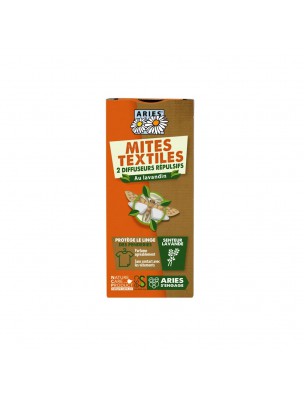 Image de Diffuseur Répulsif Mites au Lavandin - Protection des Textiles 2 Diffuseurs Répulsifs - Aries depuis Henné naturel - Feuilles poudre 100g - Tisane de Lawasonia inermis