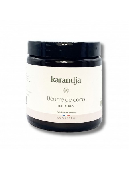 Achetez Beurre de Coco Brut Bio - Soin de la Peau 100 ml - Karandja à l'herboristerie Louis Image principale de Beurre de Coco Brut Bio - Soin de la Peau 100 ml - Karandja