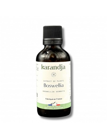 Achetez Boswellia Bio - Extrait de plantes de Boswellia serrata 50 ml - Karandja à l'herboristerie Louis Image principale de Boswellia Bio - Extrait de plantes de Boswellia serrata 50 ml - Karandja