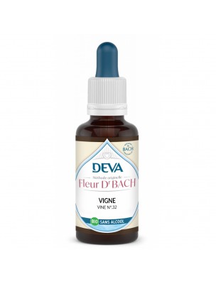 Image 74945 supplémentaire pour Vigne Sans Alcool Bio - Service et Respect d'autrui Élixir Floral de Bach 30 ml - Deva