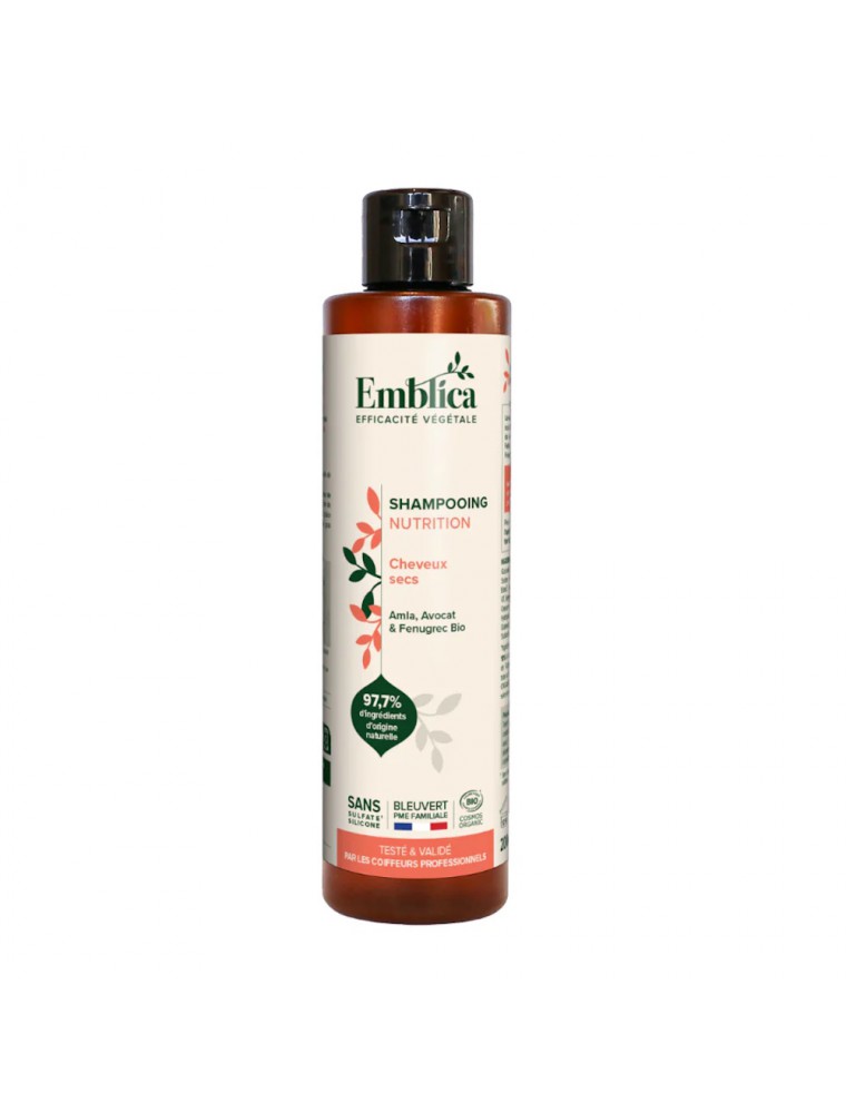 Image principale de la modale pour Shampooing Nutrition Bio - Soin des Cheveux 200ml - Emblica