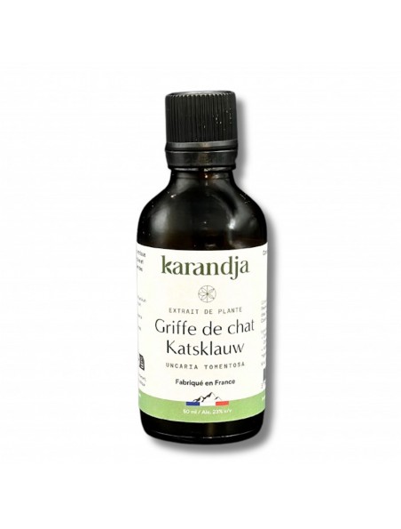 Image principale de Griffe de Chat Bio - Teinture-Mère d'Uncaria Tomentosa 50 ml - Karandja