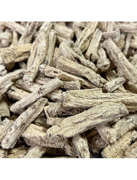 Achetez Ginseng Impérial (Dang Shen) - Racine coupée 100g - Tisane de Codonopsis pilosula à l'herboristerie Louis Image principale de Ginseng Impérial (Dang Shen) - Racine coupée 100g - Tisane de Codonopsis pilosula