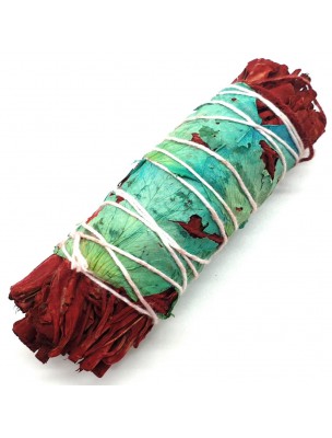 Image de Sauge Blanche Sang de Dragon Floral - Fumigation - Fagot 20 à 30 g depuis Benjoin Divin - Poudre DIY pour Encens 100g - Les Encens du Monde