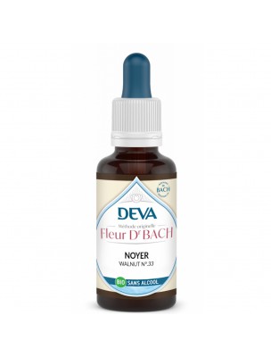 Image 74890 supplémentaire pour Noyer Sans Alcool Bio - Aide au changement et protection Élixir Floral de Bach 30 ml - Deva