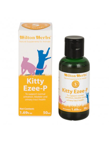 Achetez Kitty Ezee-P - Soutien des voies urinaires des chats 50 ml - Hilton Herbs à l'herboristerie Louis Image principale de Kitty Ezee-P - Soutien des voies urinaires des chats 50 ml - Hilton Herbs