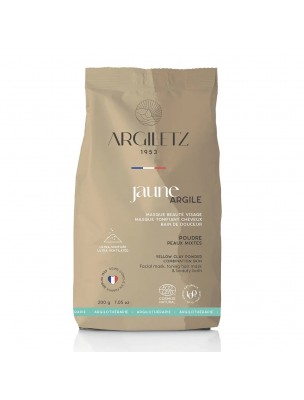 Image de Argile jaune ultra-ventilée - Peaux mixtes 200 grammes - Argiletz depuis Pollen Cru Lacto Fermenté Bio - Ballot-Flurin