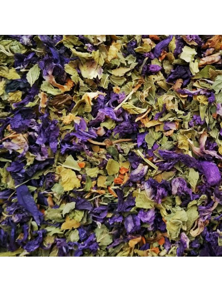 Achetez Tisane Digestion N°12 Bio Lendemain de Fête - Mélange de Plantes - 100 grammes à l'herboristerie Louis Image principale de Tisane Digestion N°12 Bio Lendemain de Fête - Mélange de Plantes - 100 grammes