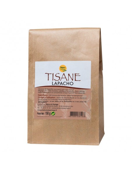 Achetez Lapacho - Tisane 150 grammes - Nature et Partage à l'herboristerie Louis Image principale de Lapacho - Tisane 150 grammes - Nature et Partage