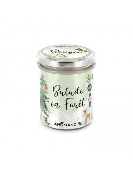 Achetez Bougie Balade en Forêt - Senteurs Boisées 150 g - Aromandise à l'herboristerie Louis Image principale de Bougie Balade en Forêt - Senteurs Boisées 150 g - Aromandise