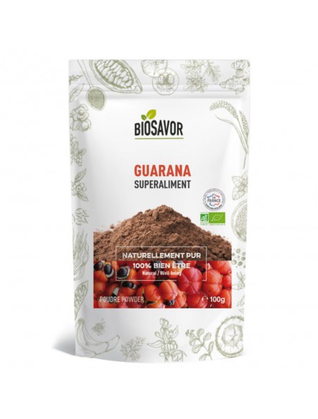 Achetez Guarana Bio - Superaliment 100g - Biosavor à l'herboristerie Louis Image principale de Guarana Bio - Superaliment 100g - Biosavor