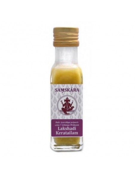 Achetez Lakshadi Keratailam - Huile Ayurvédique 100 ml - Samskara à l'herboristerie Louis Image principale de Lakshadi Keratailam - Huile Ayurvédique 100 ml - Samskara