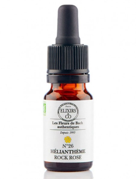 Achetez Hélianthème (Rock Rose) N°26 Bio - Frayeurs Fleurs de Bach 10 ml - Elixirs and Co à l'herboristerie Louis Image principale de Hélianthème (Rock Rose) N°26 Bio - Frayeurs Fleurs de Bach 10 ml - Elixirs and Co