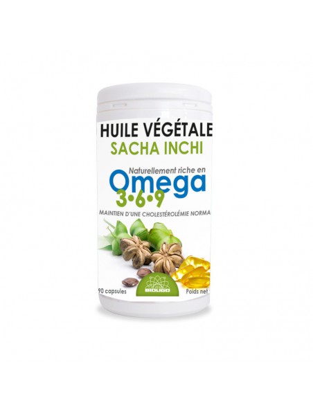 Achetez Sacha Inchi - Cholestérol 90 capsules - Bioligo à l'herboristerie Louis Image principale de Sacha Inchi - Cholestérol 90 capsules - Bioligo