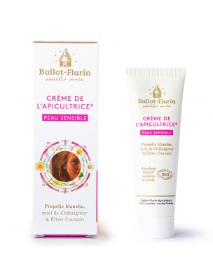 Image de Crème de l'Apicultrice Peau Sensible - Hydrate et protège en douceur 30 ml - Ballot-Flurin depuis Fleur d'oranger Bio - Hydrolat Herbes et Traditions