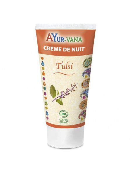 Achetez Tulsi Bio - Crème de Nuit Visage 75ml - Ayur-Vana à l'herboristerie Louis Image principale de Tulsi Bio - Crème de Nuit Visage 75ml - Ayur-Vana