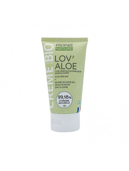 Achetez Crème Aloe vera Bio - Mains et Corps 100 ml - Propos Nature à l'herboristerie Louis Image principale de Crème Aloe vera Bio - Mains et Corps 100 ml - Propos Nature