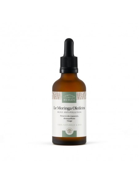 Achetez Moringa oleifera Bio - Huile Anti-pollution 50 ml - Comptoir des Huiles à l'herboristerie Louis Image principale de Moringa oleifera Bio - Huile Anti-pollution 50 ml - Comptoir des Huiles