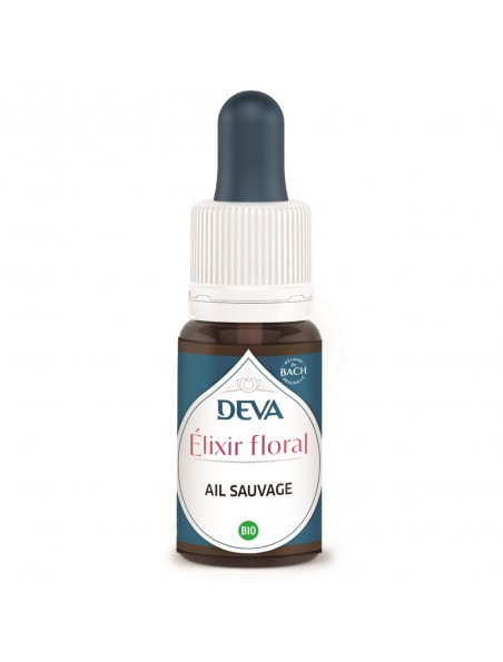 Achetez Ail sauvage Bio - Libération des peurs Elixir floral 15 ml - Deva à l'herboristerie Louis Image principale de Ail sauvage Bio - Libération des peurs Elixir floral 15 ml - Deva