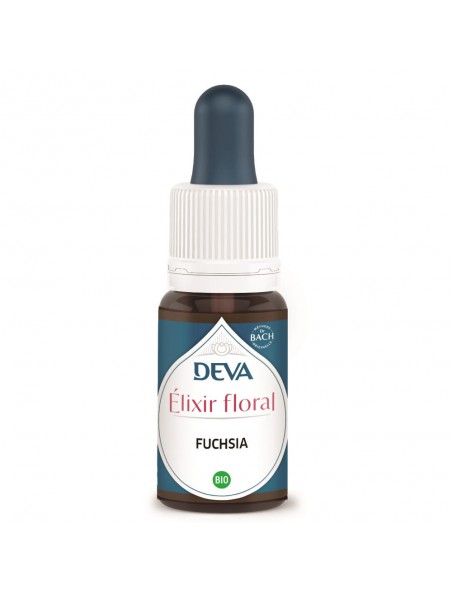 Achetez Fuchsia Bio - Compréhension des émotions enfouies Elixir floral 15 ml - Deva à l'herboristerie Louis Image principale de Fuchsia Bio - Compréhension des émotions enfouies Elixir floral 15 ml - Deva