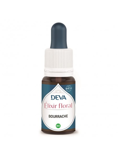 Achetez Bourrache Bio - Courage et Confiance Elixir floral 15 ml - Deva à l'herboristerie Louis Image principale de Bourrache Bio - Courage et Confiance Elixir floral 15 ml - Deva