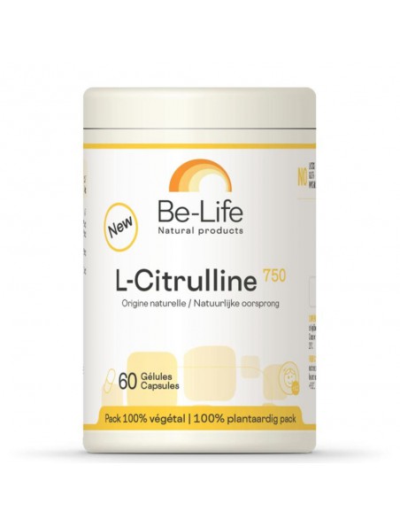 Achetez L-Citrulline 750 - Fertilité Masculine 60 gélules - Be-Life à l'herboristerie Louis Image principale de L-Citrulline 750 - Fertilité Masculine 60 gélules - Be-Life
