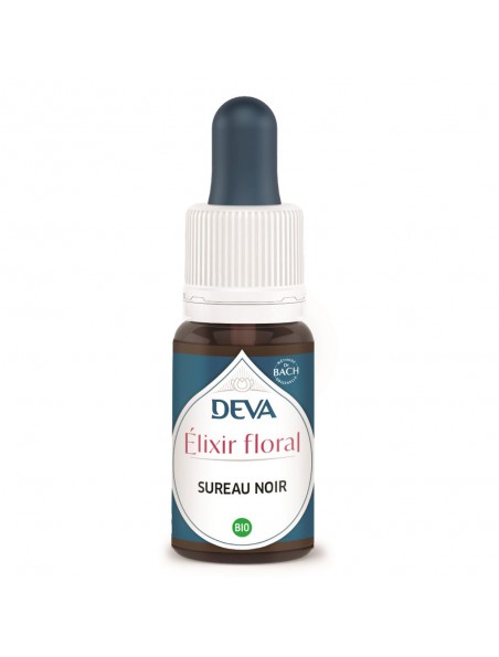 Achetez Sureau Noir Bio - Régénération, purification et vitalité Elixir floral 15 ml - Deva à l'herboristerie Louis Image principale de Sureau Noir Bio - Régénération, purification et vitalité Elixir floral 15 ml - Deva