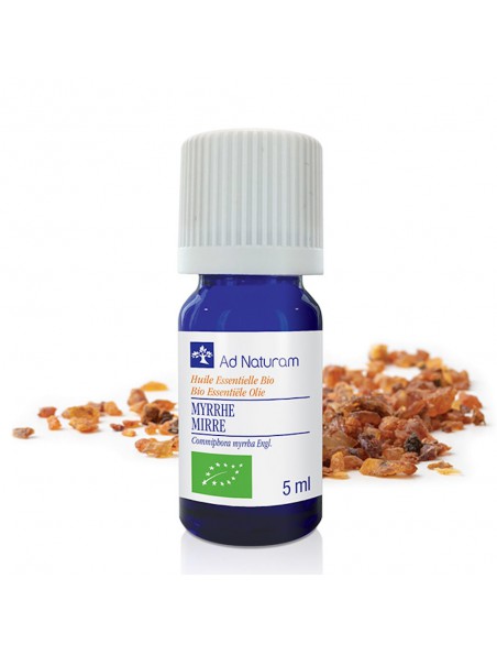 Achetez Myrrhe Bio - Huile essentielle de Commiphora myrrha 5 ml - Ad Naturam à l'herboristerie Louis Image principale de Myrrhe Bio - Huile essentielle de Commiphora myrrha 5 ml - Ad Naturam