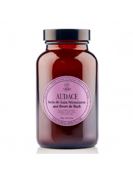 Achetez Audace - Sels de Bain Stimulants aux Fleurs de Bach 300 g - Elixirs and Co à l'herboristerie Louis Image principale de Audace - Sels de Bain Stimulants aux Fleurs de Bach 300 g - Elixirs and Co