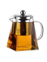Image de Théière Carrée en Verre borosilicate 950 ml depuis Théières en verre, en fonte ou en céramique | Vente en ligne