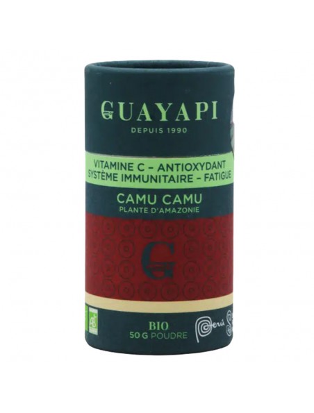 Achetez Camu Camu Bio - Vitamine C et Antioxydant poudre 50 g - Guayapi à l'herboristerie Louis Image principale de Camu Camu Bio - Vitamine C et Antioxydant poudre 50 g - Guayapi