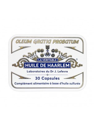 Image 68985 supplémentaire pour Huile de Haarlem Originale - Détox et Articulations 30 capsules Boîte collector - Laboratoires Lefevre