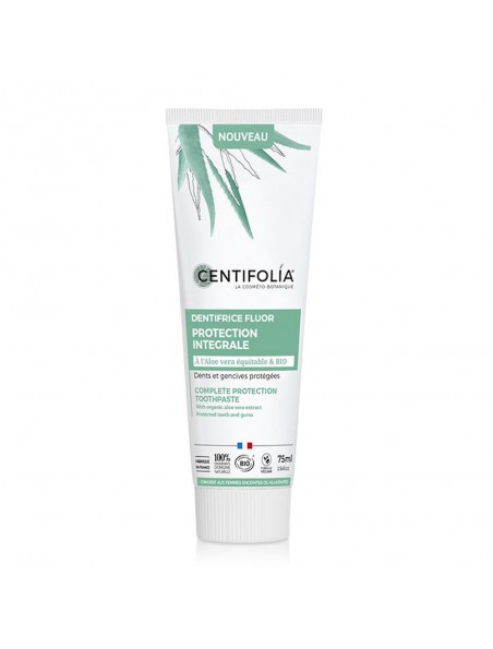 Achetez Dentifrice Protection Intégrale Bio - Protection des Dents et des Gencives 75 ml - Centifolia à l'herboristerie Louis Image principale de Dentifrice Protection Intégrale Bio - Protection des Dents et des Gencives 75 ml - Centifolia