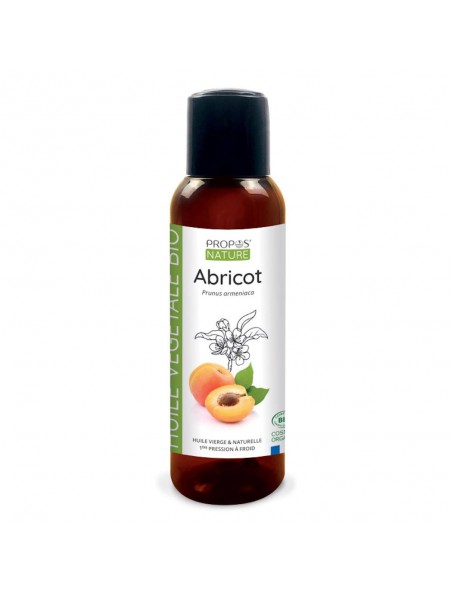Achetez Noyaux d'abricot Bio - Huile végétale de Prunus armeniaca 100 ml - Propos Nature à l'herboristerie Louis Image principale de Noyaux d'abricot Bio - Huile végétale de Prunus armeniaca 100 ml - Propos Nature