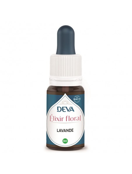 Achetez Lavande Bio - Purification et Equilibre émotionnel Elixir floral 15 ml - Deva à l'herboristerie Louis Image principale de Lavande Bio - Purification et Equilibre émotionnel Elixir floral 15 ml - Deva