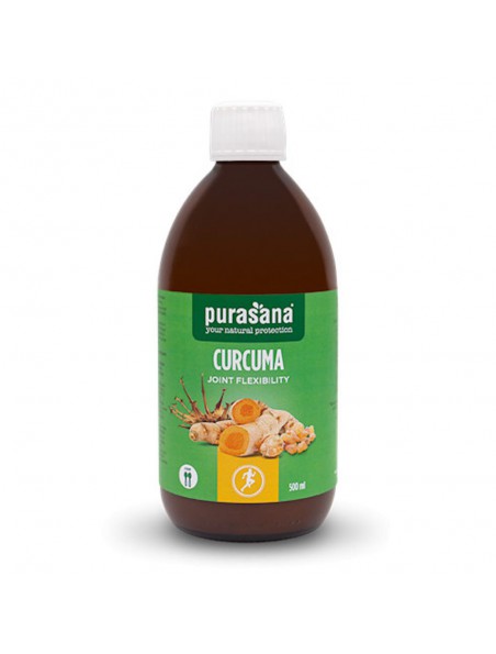 Achetez Curcuma Joint flexibility Bio - Articulations 500 ml - Purasana à l'herboristerie Louis Image principale de Curcuma Joint flexibility Bio - Articulations 500 ml - Purasana