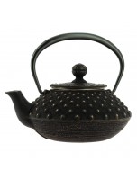 Image de Théière en Fonte Iwachu Kanbin Noir Doré 320 ml avec son filtre depuis Théières en verre, en fonte ou en céramique | Vente en ligne