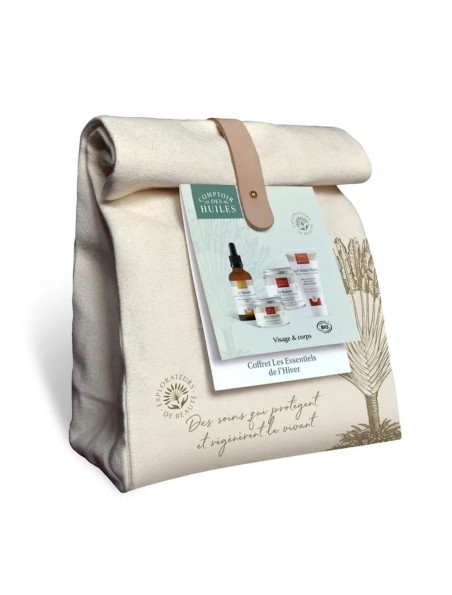 Image principale de Coffret Les Essentiels de l'Hiver Bio - Soins Visage et Corps - Comptoir des Huiles