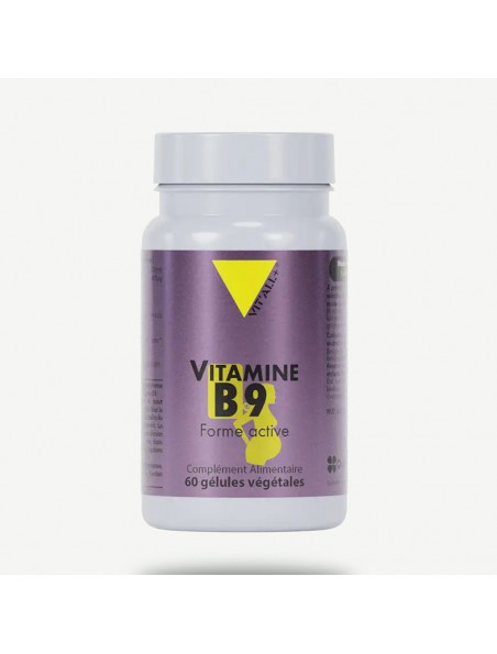 Achetez Vitamine B9 Quatrefolic® - Grossesse 60 gélules végétales - Vit'all+ à l'herboristerie Louis Image principale de Vitamine B9 Quatrefolic® - Grossesse 60 gélules végétales - Vit'all+