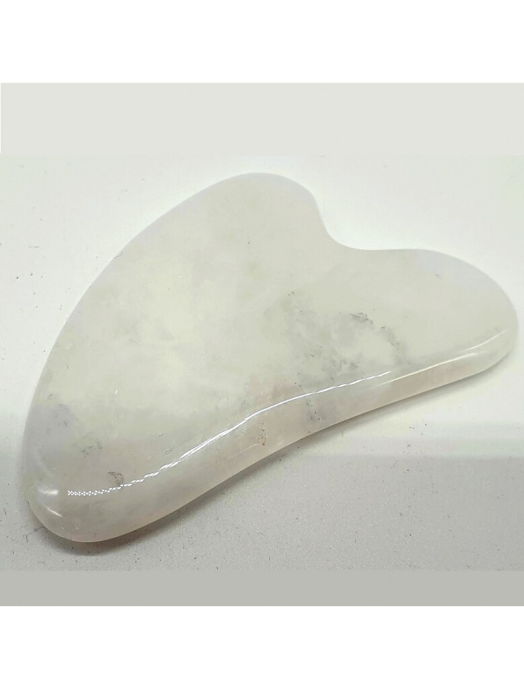 Image principale de la modale pour Gua Sha Palme de Massage Cristal de Roche - Soin de la Peau 8 cm