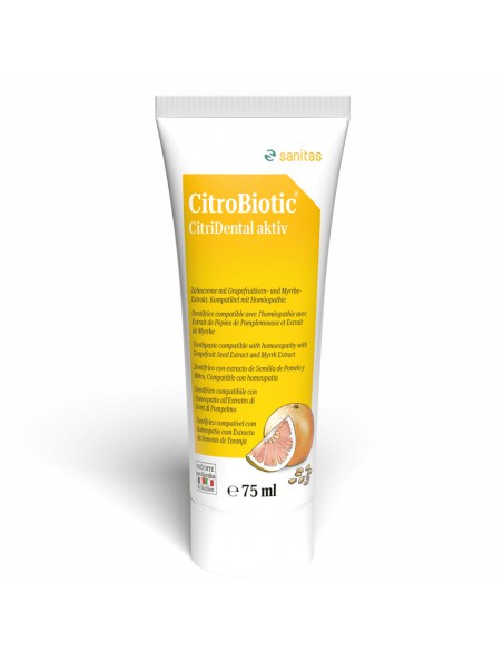 Achetez Citridental - Dentifrice Crème 75ml - Citridermal à l'herboristerie Louis Image principale de Citridental - Dentifrice Crème 75ml - Citridermal