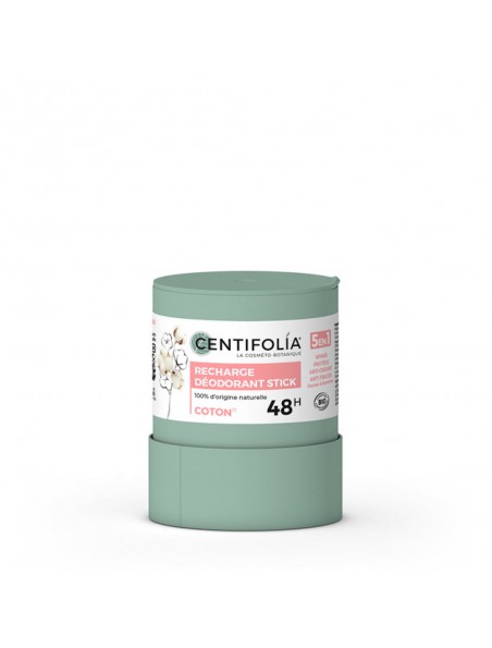 Image principale de Recharge Déodorant Stick Rechargeable Fleur de Coton Bio - Soin du Corps 50g - Centifolia