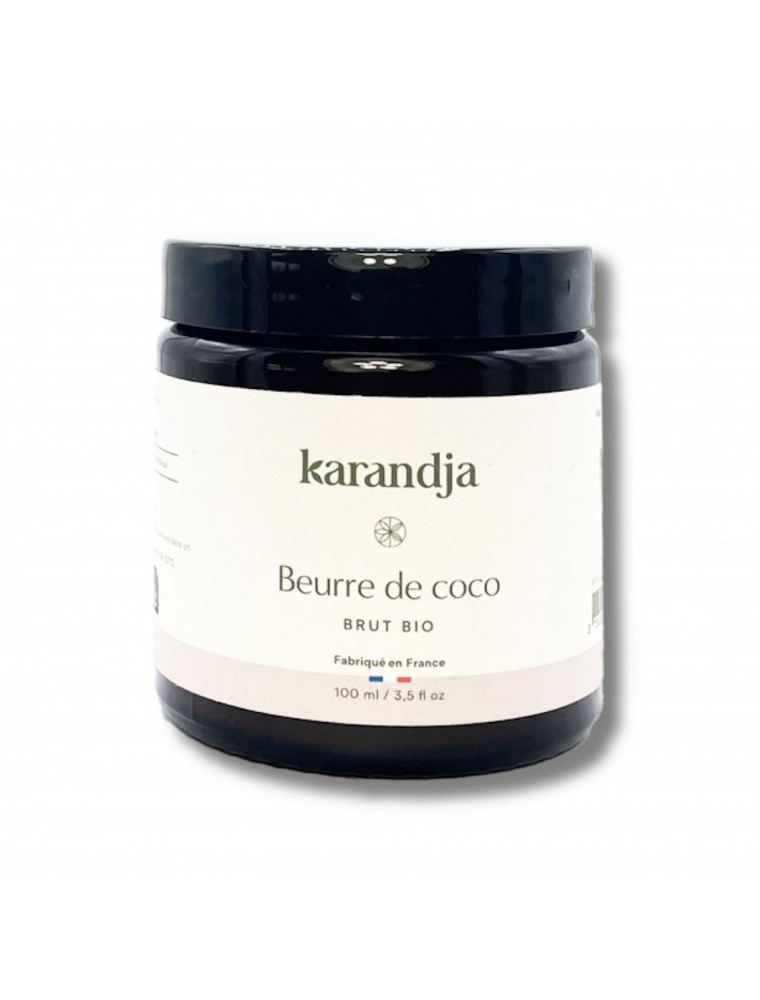 Image principale de la modale pour Beurre de Coco Brut Bio - Soin de la Peau 100 ml - Karandja
