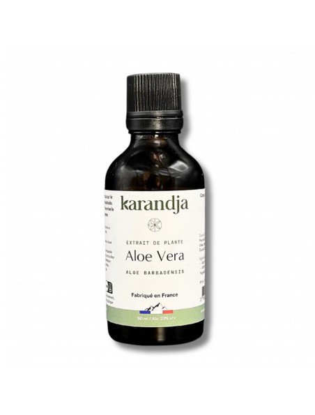 Achetez Aloe Vera Bio - Extrait de plantes d'Aloe Barbadensis 50 ml - Karandja à l'herboristerie Louis Image principale de Aloe Vera Bio - Extrait de plantes d'Aloe Barbadensis 50 ml - Karandja