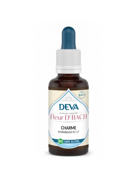 Achetez Charme Sans Alcool Bio - Force et Vitalité Elixir Floral de Bach 30 ml - Deva à l'herboristerie Louis Image principale de Charme Sans Alcool Bio - Force et Vitalité Elixir Floral de Bach 30 ml - Deva