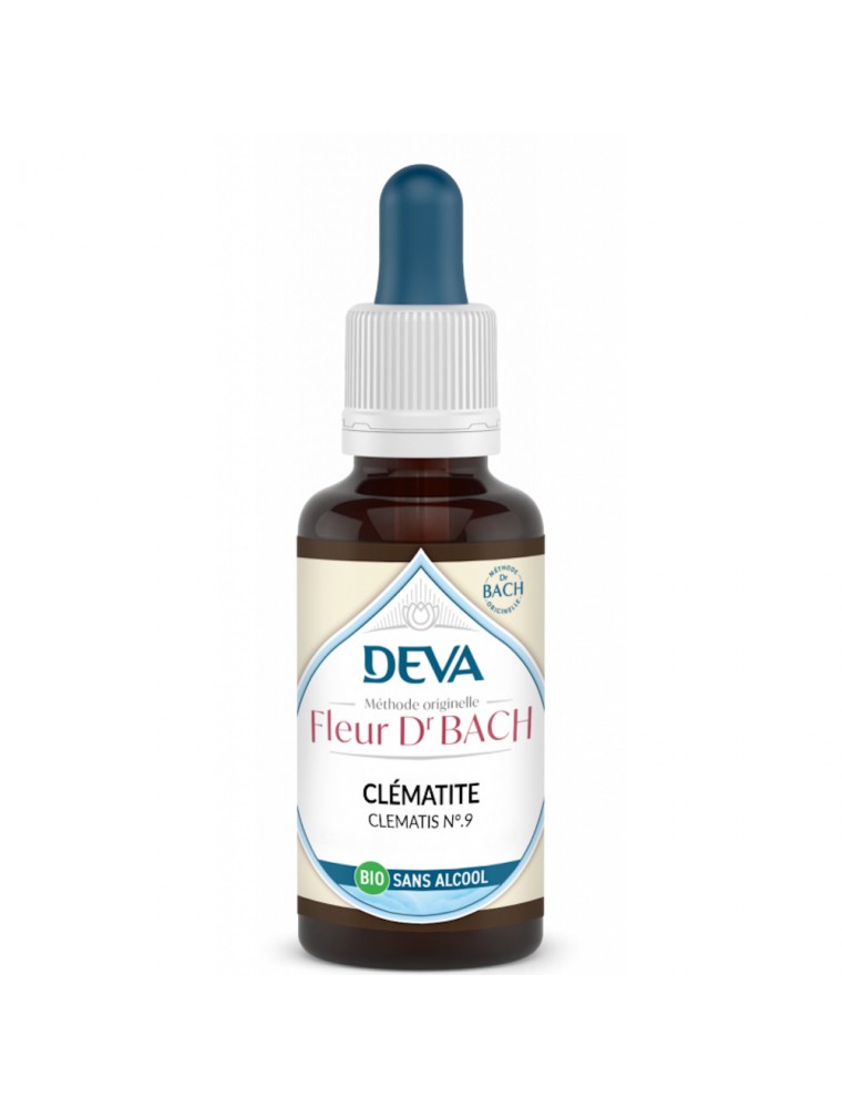 Image principale de la modale pour Clématite Sans Alcool Bio - Présence Élixir Floral de Bach 30 ml - Deva