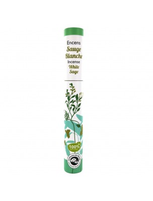 Image de Sauge - Encens végétal 30 bâtonnets - Les Encens du Monde depuis Tisane Soirée d'Hiver Bio - Aromandise